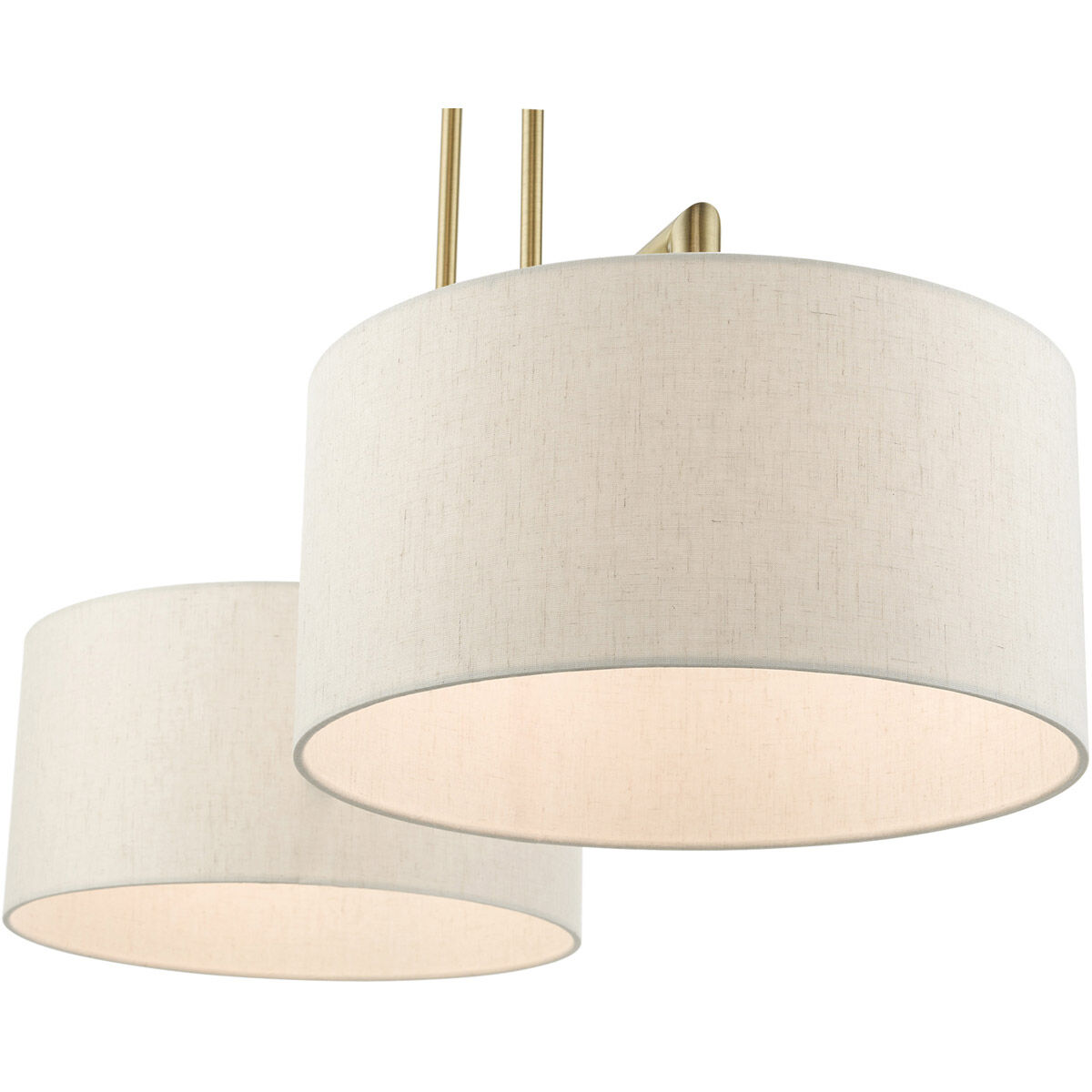 Meridian 2 Light 35 inch Antique Brass Linear Chandelier Ceiling Light