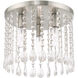 Elizabeth 3 Light 11 inch Brushed Nickel Flush Mount Ceiling Light