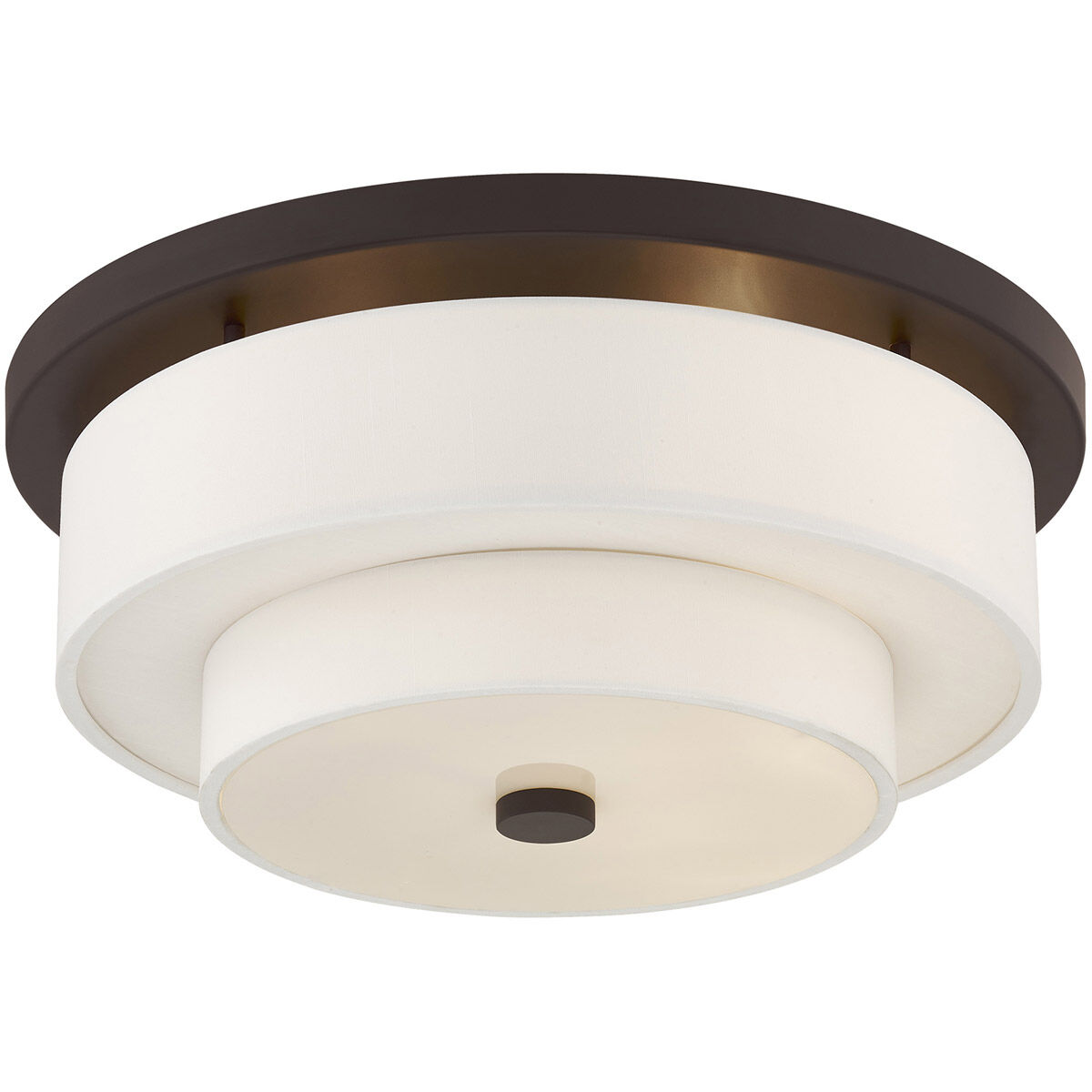 Meridian 4 Light 18 inch Bronze Flush Mount Ceiling Light