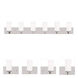 West Lake 6 Light 47 inch Polished Chrome Bath Vanity Wall Light
