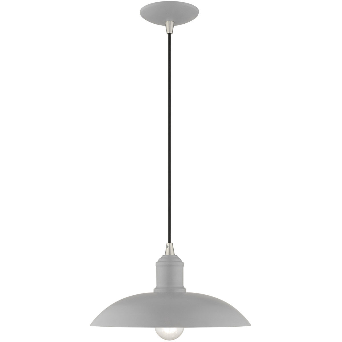 Allison 1 Light 12.5 inch Nordic Gray Mini Pendant Ceiling Light