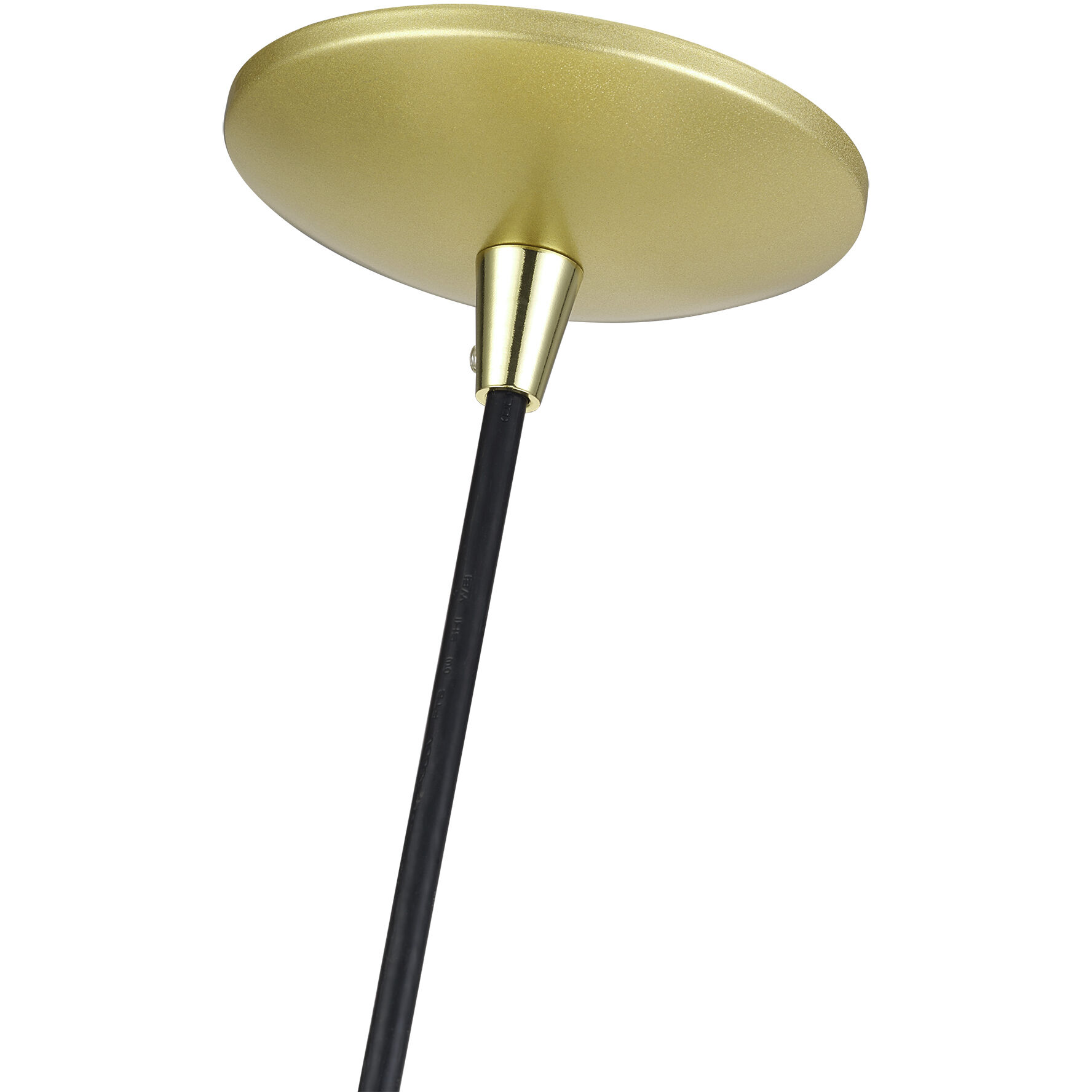 Domma 1 Light 14 inch Soft Gold with Polished Brass Accents Pendant Ceiling Light
