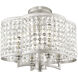 Grammercy 4 Light 14 inch Brushed Nickel Convertible Mini Chandelier/Ceiling Mount Ceiling Light