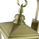 Adams 4 Light 14.25 inch Antique Brass with Brushed Nickel Finish Cluster Outdoor Extra Large Wall Lantern Wall Light