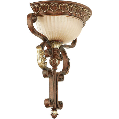 Villa Verona 1 Light 14 inch Verona Bronze with Aged Gold Leaf Accents Wall Sconce Wall Light