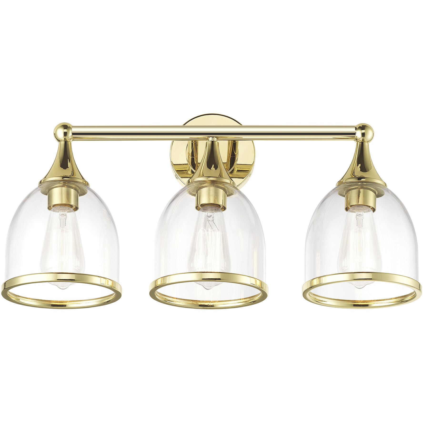 Ashridge 3 Light 24 inch Polished Brass Vanity Wall Sconce Wall Light