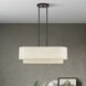 Manorwood 3 Light 30 inch English Bronze Linear Chandelier Ceiling Light, Medium