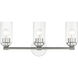 Whittier 3 Light 22 inch Polished Chrome Vanity Sconce Wall Light