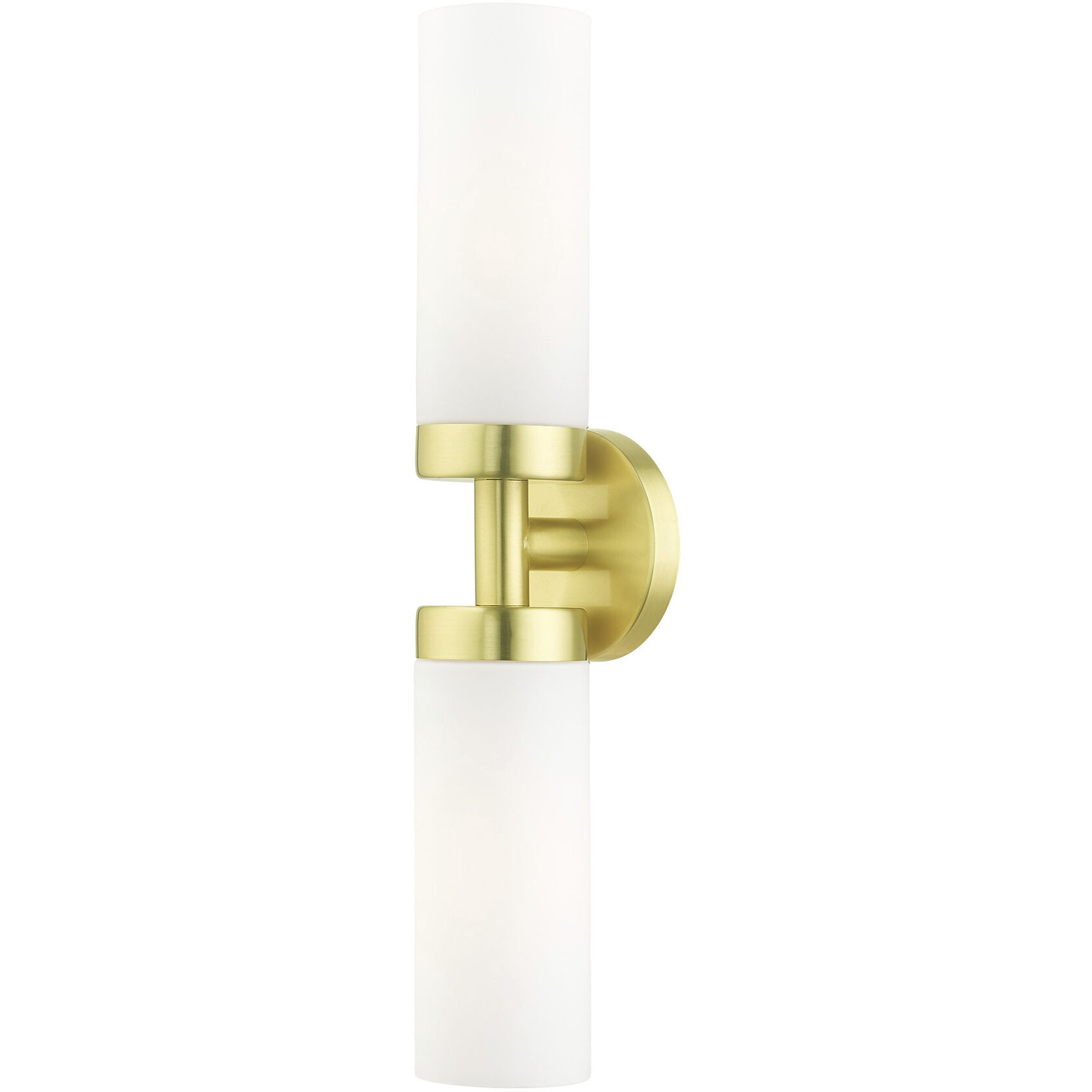 Aero 2 Light 19 inch Satin Brass ADA Vanity Sconce Wall Light