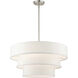 Warrenville 4 Light 23 inch Brushed Nickel Pendant Chandelier Ceiling Light