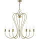 Lucerne 7 Light 30 inch Antique Brass Chandelier Ceiling Light