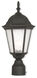 Hamilton 1 Light 18 inch Textured Black Outdoor Post Top Lantern