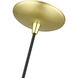 Waldorf 1 Light 7.25 inch Soft Gold with Polished Brass Accents Pendant Ceiling Light