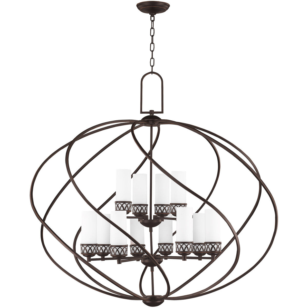 Westfield 12 Light 42 inch Olde Bronze Foyer Chandelier Ceiling Light