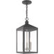 Nyack 3 Light 8.25 inch Scandinavian Gray Outdoor Pendant Lantern