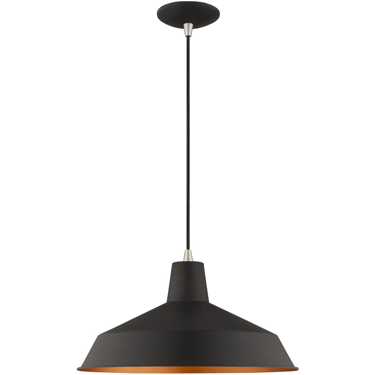 Allison 1 Light 16 inch Black Mini Pendant Ceiling Light