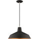 Allison 1 Light 16 inch Black Mini Pendant Ceiling Light