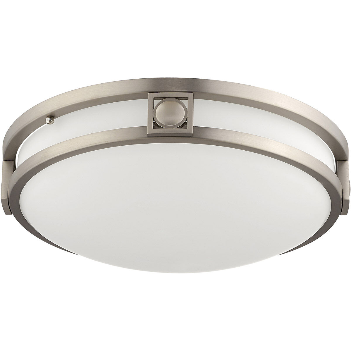Titania 2 Light 13 inch Brushed Nickel Flush Mount Ceiling Light
