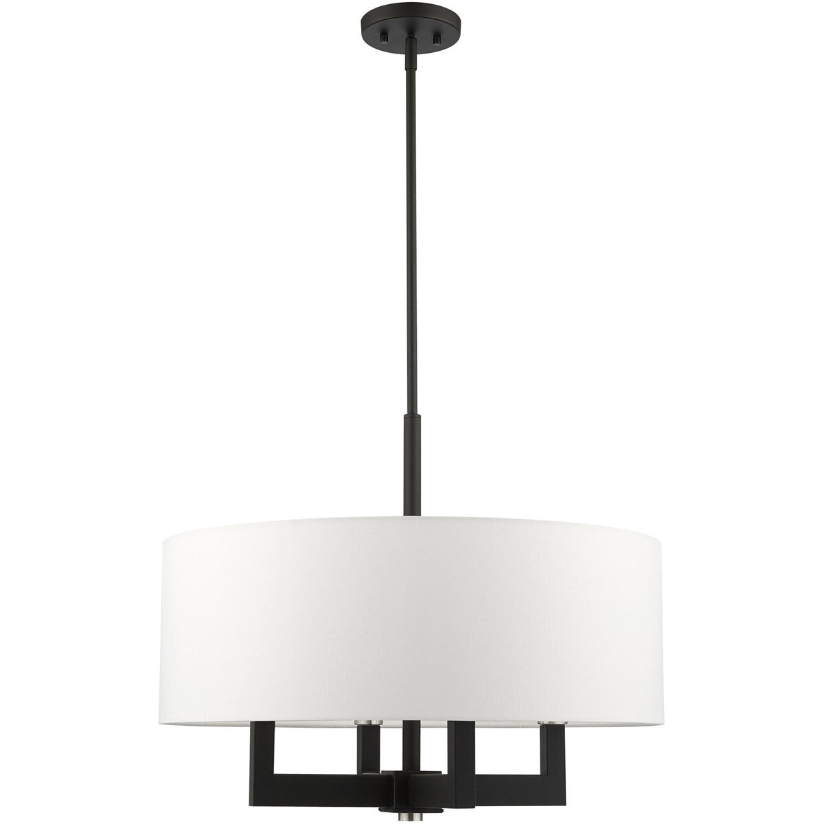 Cresthaven 4 Light 24 inch Black Chandelier Ceiling Light