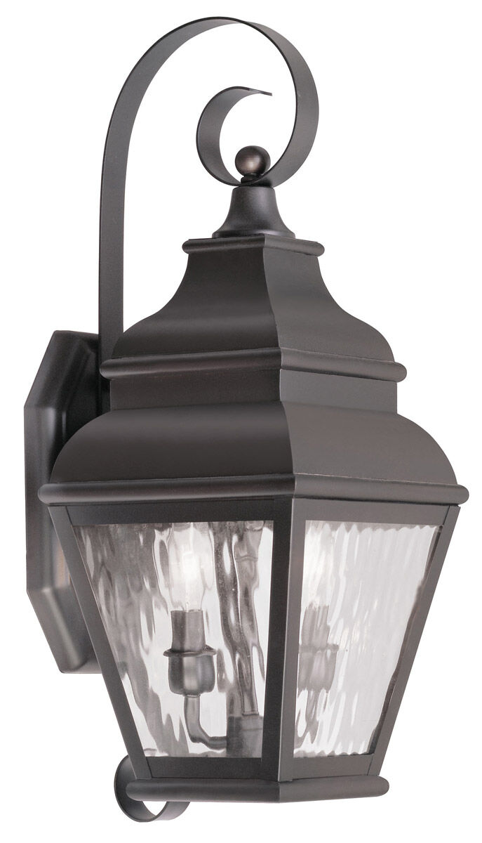 Exeter 2 Light 22 inch Bronze Outdoor Wall Lantern