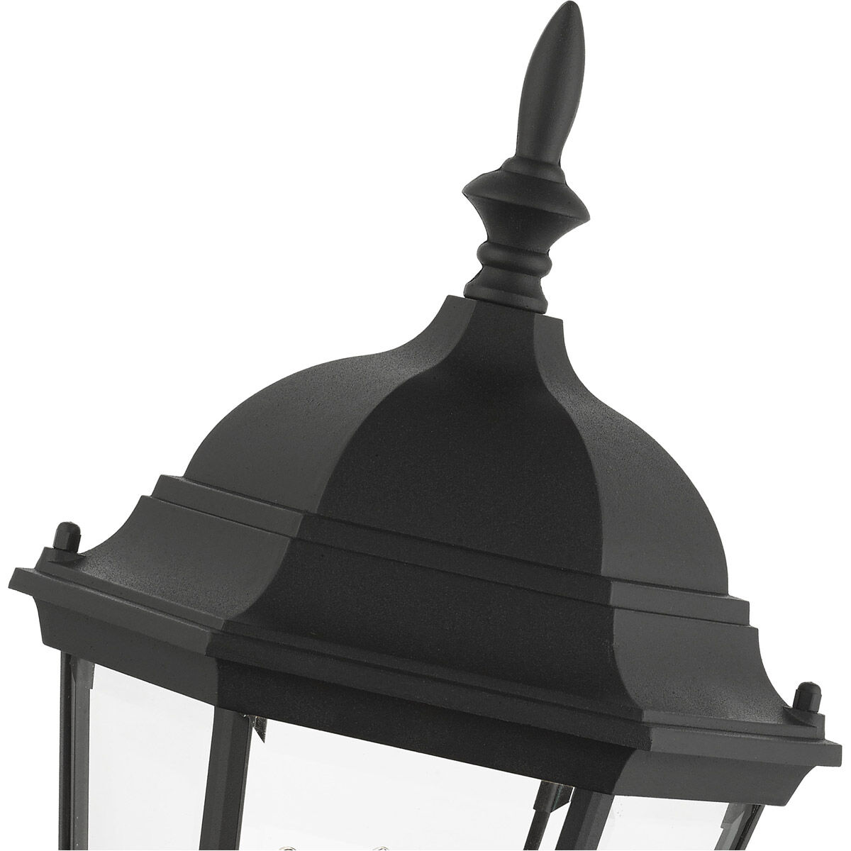 Hamilton 3 Light 21 inch Textured Black Outdoor Post Top Lantern
