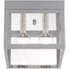 Nyack 2 Light 8 inch Nordic Gray Outdoor Ceiling Mount