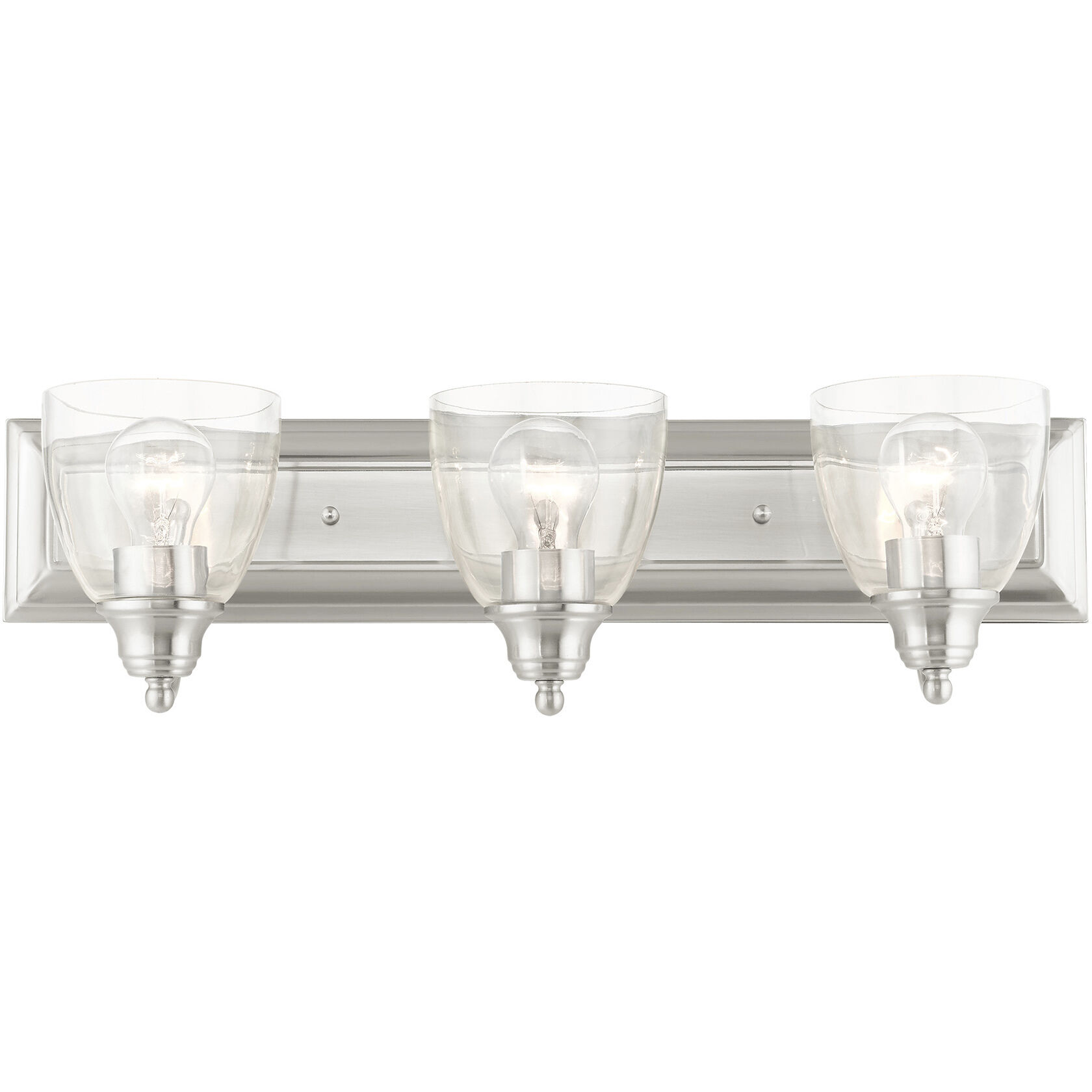 Birmingham 3 Light 24 inch Brushed Nickel Vanity Sconce Wall Light