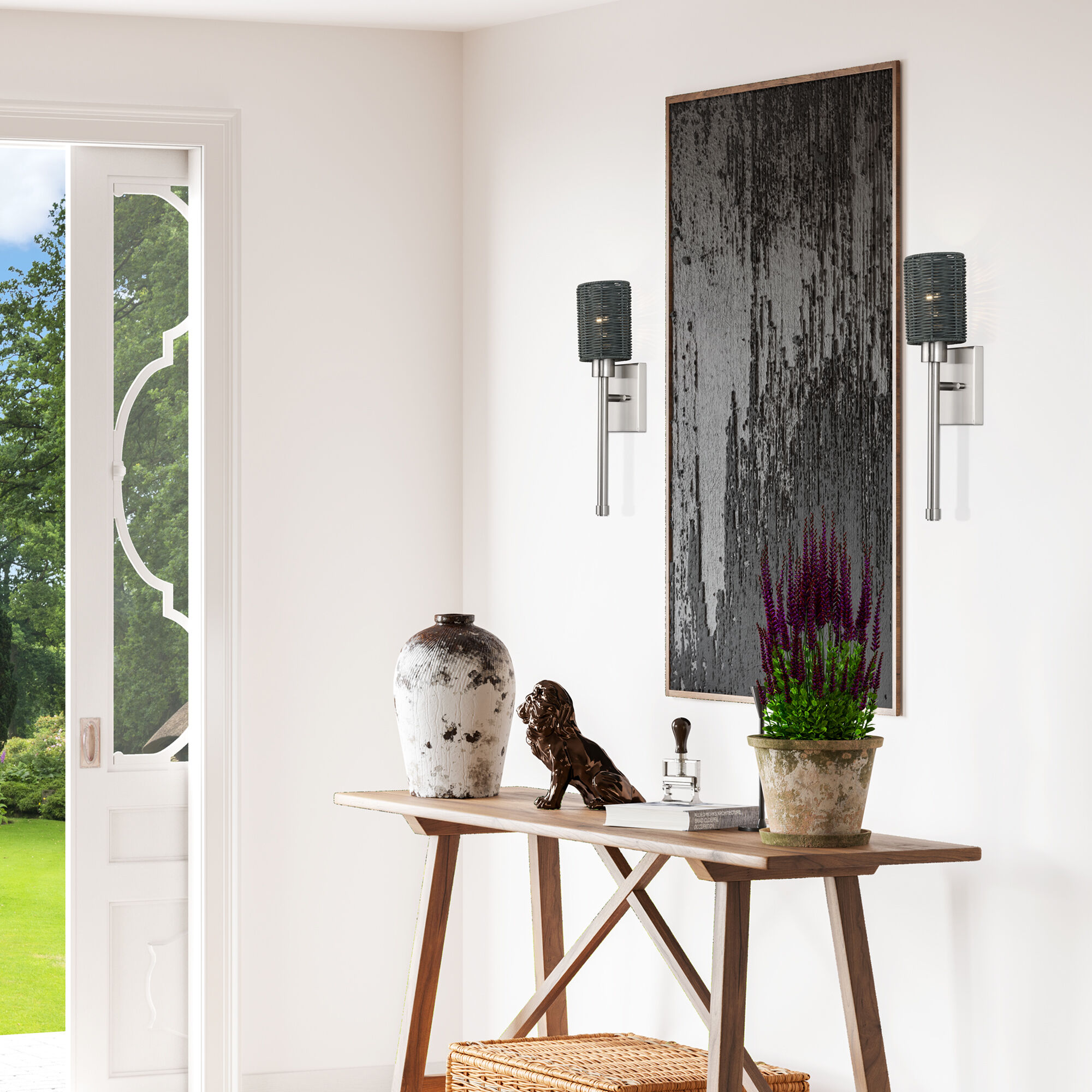 Weavington Wall Sconce Wall Light, Single