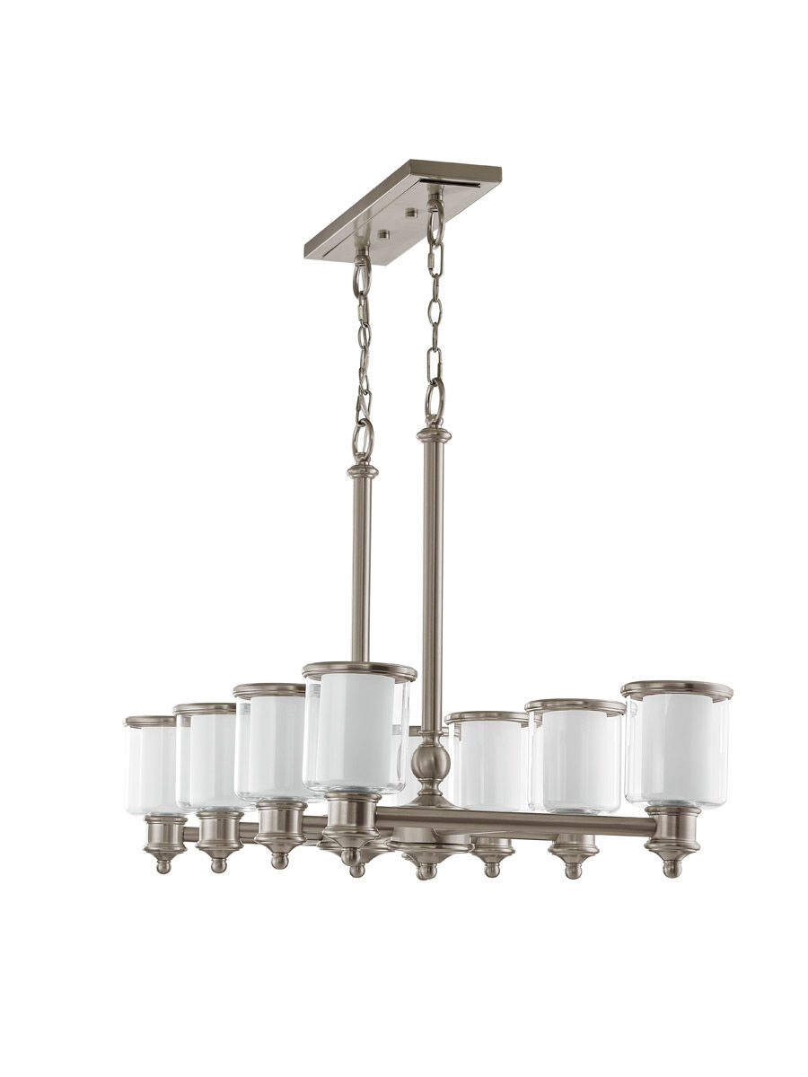 Middlebush 8 Light 42 inch Brushed Nickel Linear Chandelier Ceiling Light