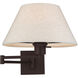 Allison 25 inch 100.00 watt Bronze Swing Arm Wall Lamp Wall Light