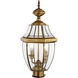Monterey 2 Light 22 inch Antique Brass Outdoor Post Top Lantern 