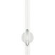 Acra 1 Light 5.13 inch Shiny White ADA ADA Single Sconce Wall Light