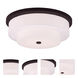 Meridian 4 Light 21.5 inch Bronze Flush Mount Ceiling Light