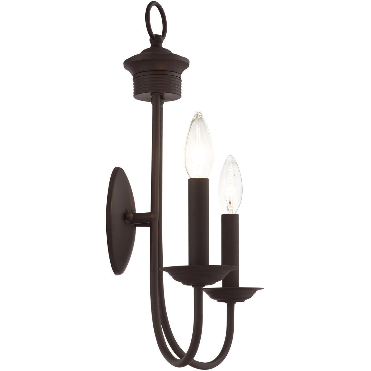 Estate 2 Light 14 inch Bronze Sconce Wall Light