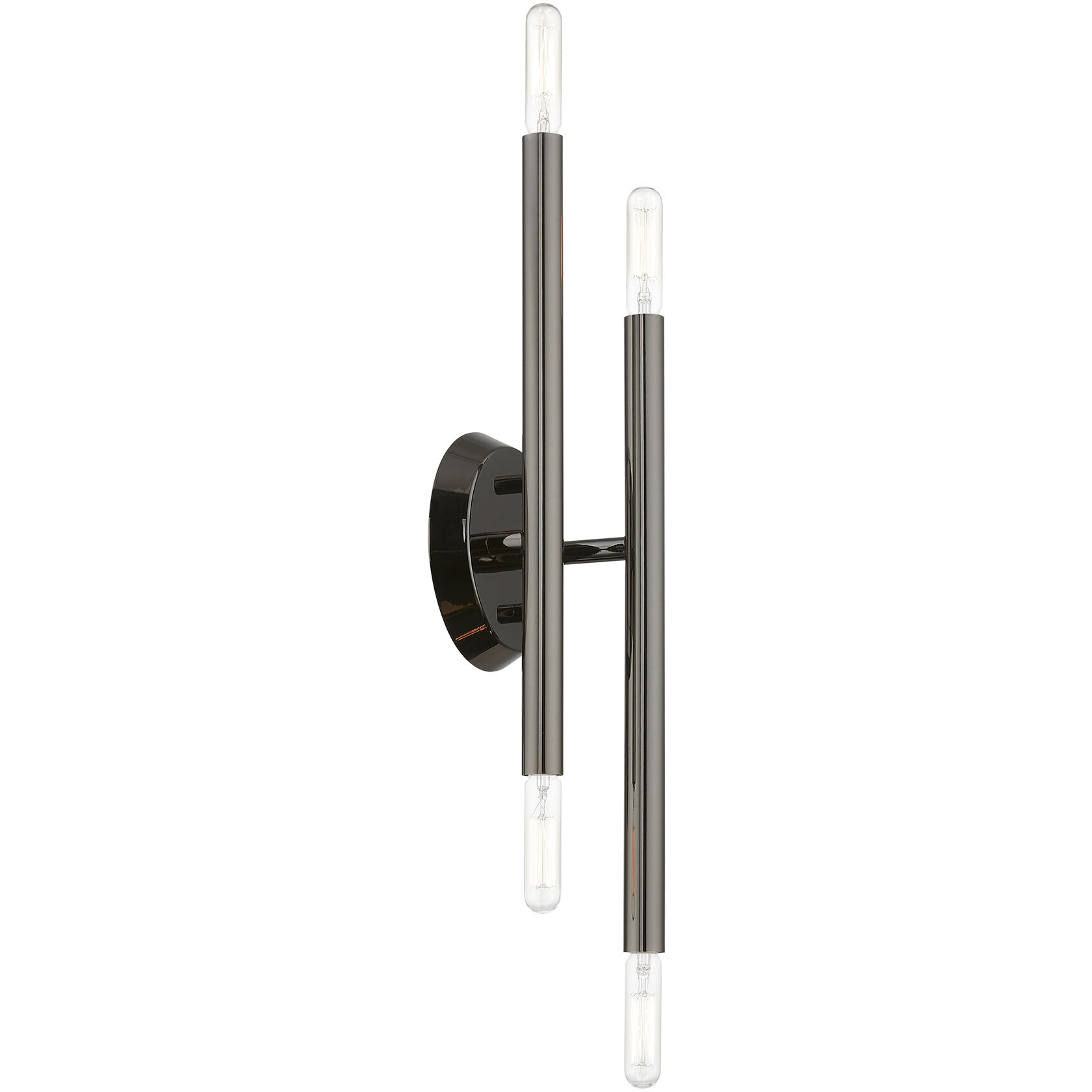 Soho 4 Light 5 inch Black Chrome ADA Sconce Wall Light
