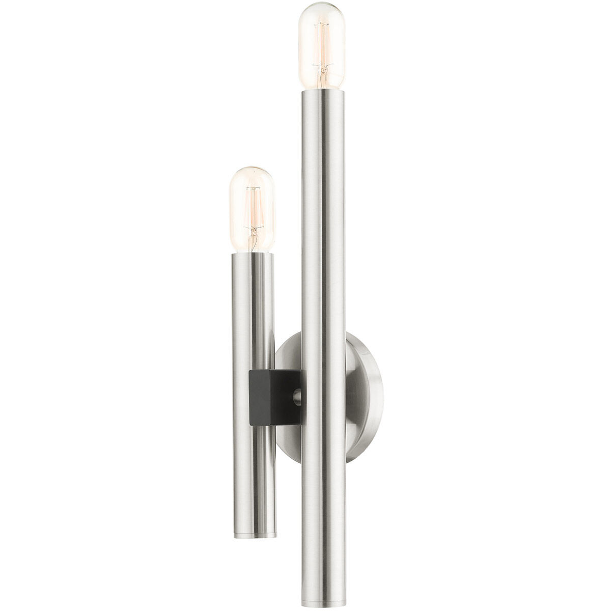 Helsinki 2 Light 5 inch Brushed Nickel ADA ADA Double Sconce Wall Light
