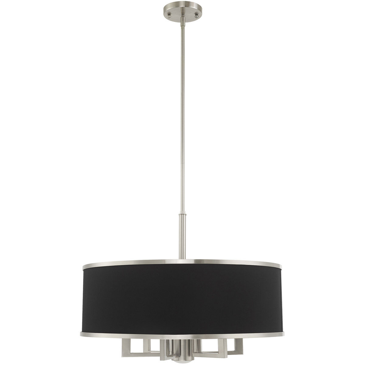 Park Ridge 7 Light 24 inch Brushed Nickel Pendant Chandelier Ceiling Light