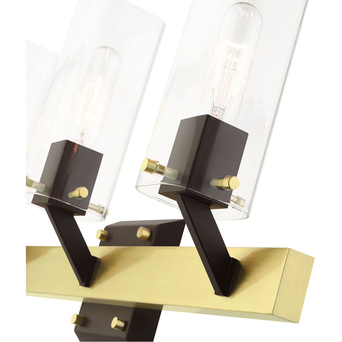 Beckett 3 Light 24 inch Satin Brass Vanity Sconce Wall Light