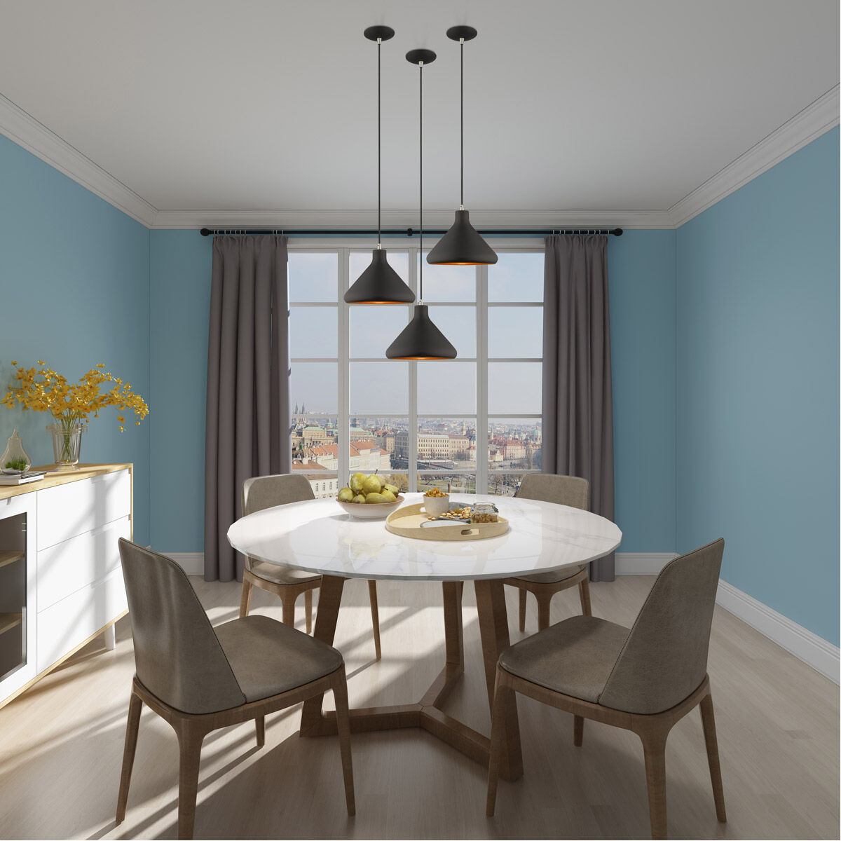 Allison 1 Light 11 inch Black Mini Pendant Ceiling Light