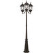 Hamilton 3 Light 86 inch Bronze Outdoor 3 Head Post