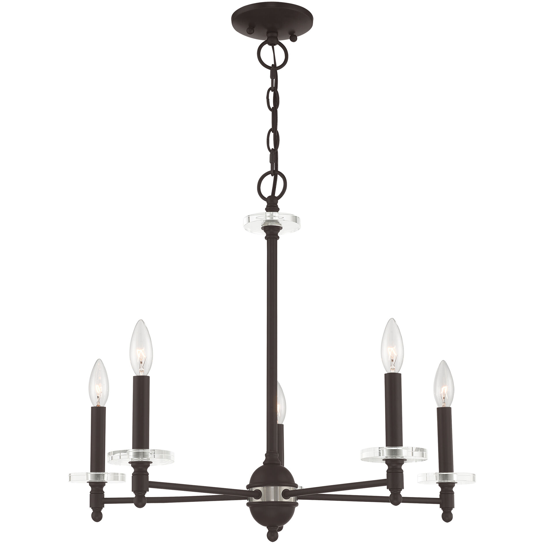 Bennington 5 Light 25 inch Bronze Chandelier Ceiling Light