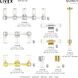 Quincy 3 Light 22.5 inch Polished Brass Vanity Wall Sconce Wall Light