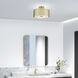 Vistaview 3 Light 15 inch Soft Gold Semi-Flush Ceiling Light