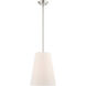 Prato 1 Light 11 inch Brushed Nickel Pendant Ceiling Light