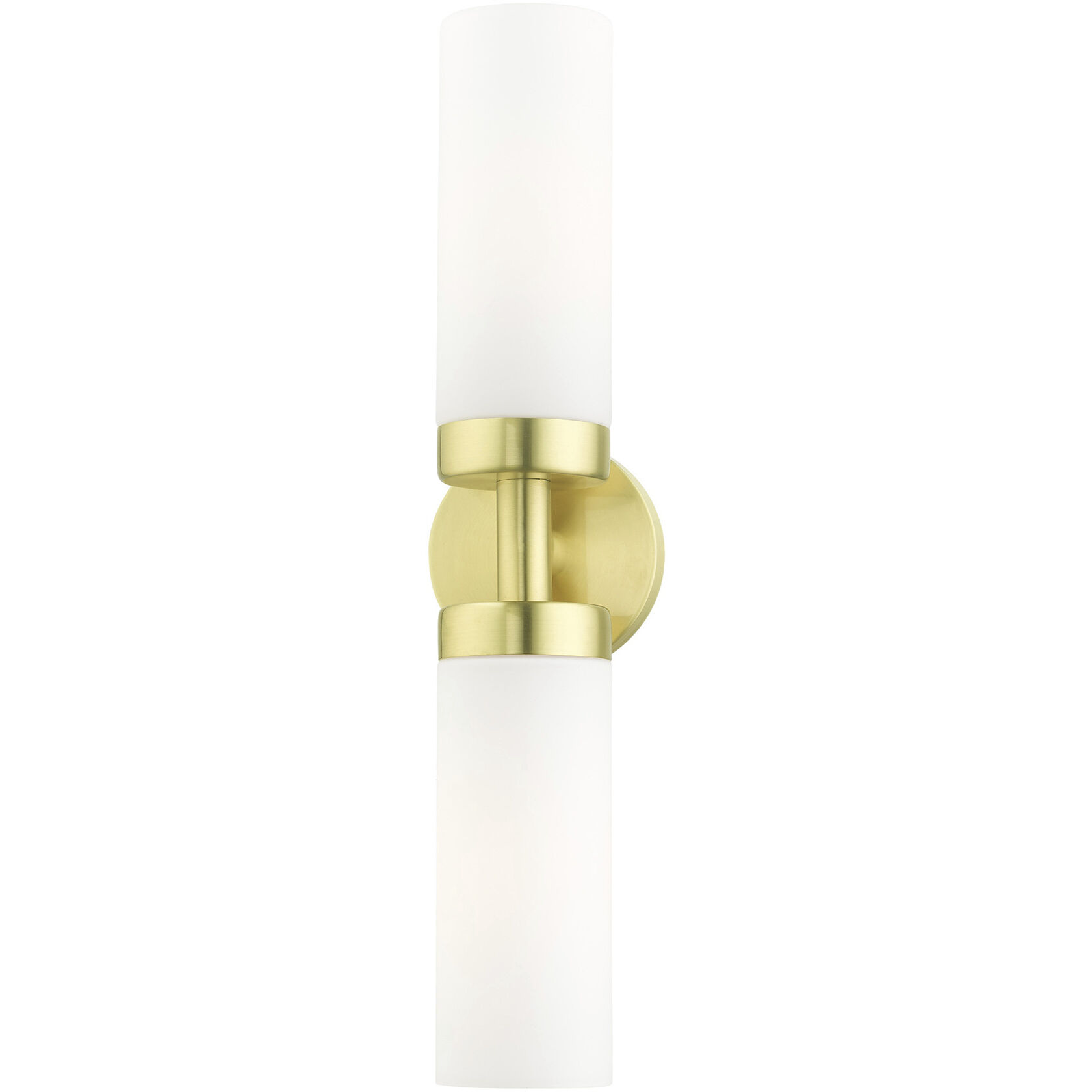 Aero 2 Light 19 inch Satin Brass ADA Vanity Sconce Wall Light