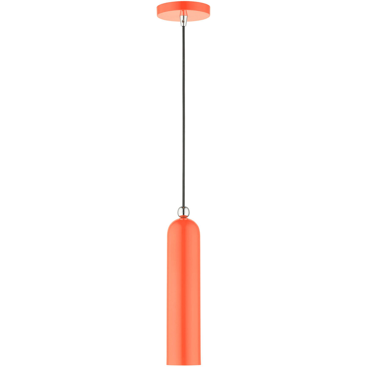 Ardmore 1 Light 5 inch Shiny Orange Pendant Ceiling Light 
