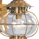 Harbor 1 Light 17.75 inch Flemish Brass Outdoor Wall Lantern