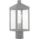Nyack 1 Light 15 inch Nordic Gray Outdoor Post Top Lantern