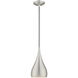 Allison 1 Light 6.25 inch Brushed Aluminum Mini Pendant Ceiling Light