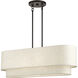 Manorwood 4 Light 10 inch English Bronze Large Linear Chandelier Ceiling Light, Large